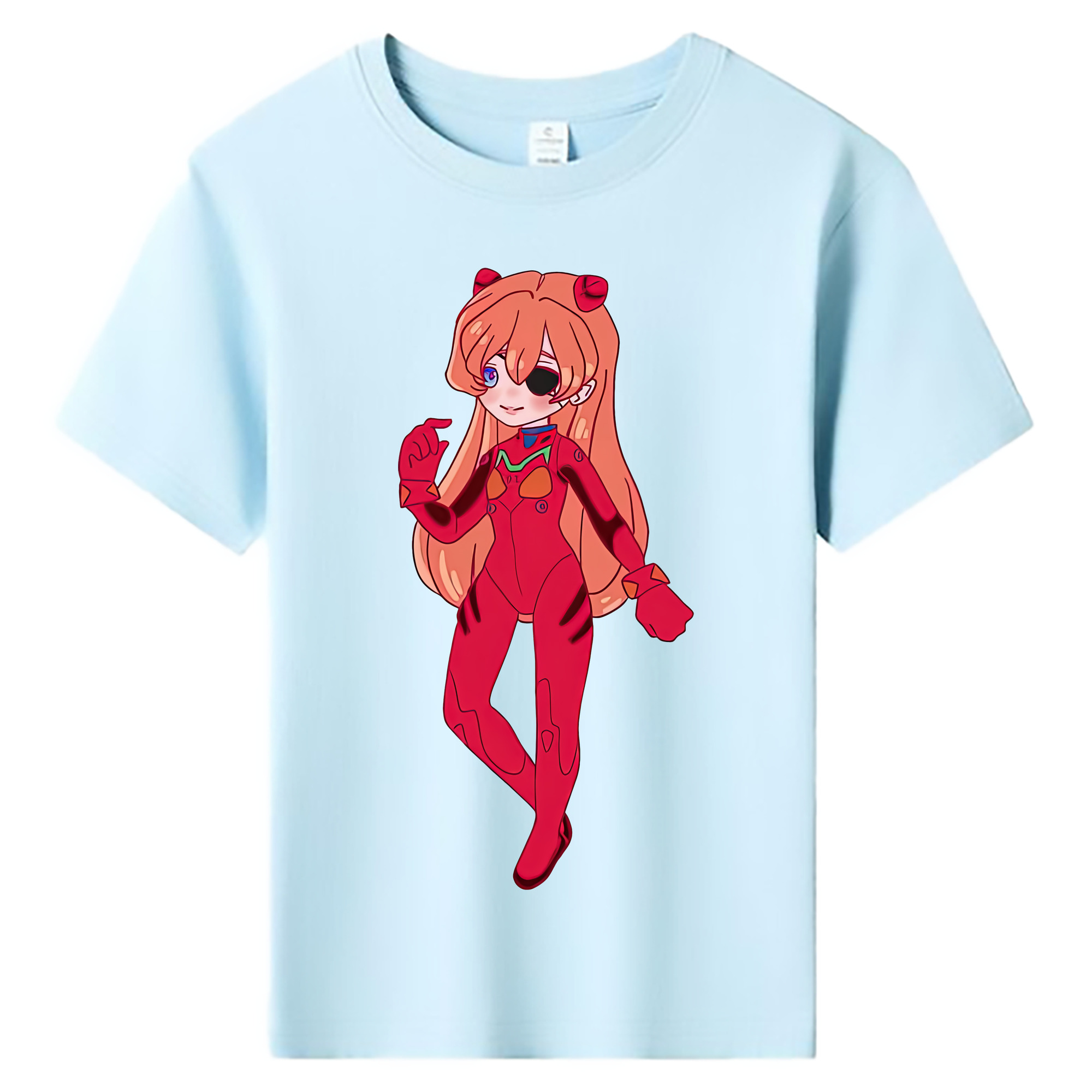 （画像用） EVA 新世紀エヴァンゲリオン 綿100％キッズTシャツ（フロントプリント）